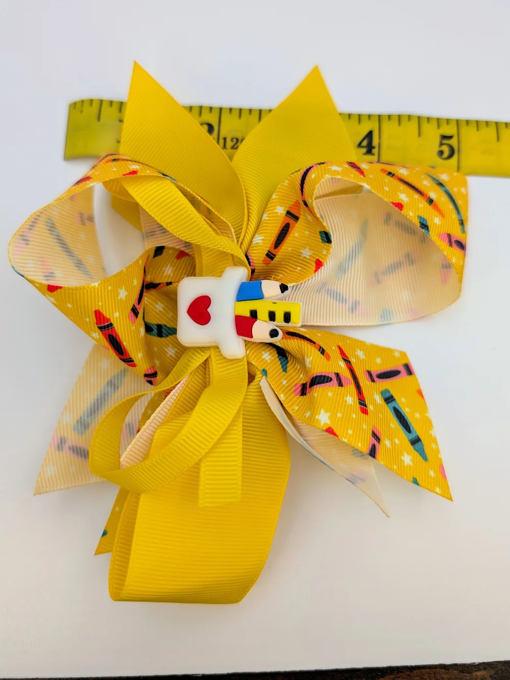 Multi-Color School Themed Alligator Clip Hairbows- Bundle Or Single Price